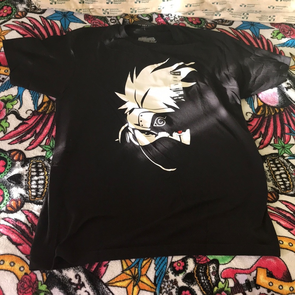 Naruto Shippuden kakashi Hatake sharingan t-shirt